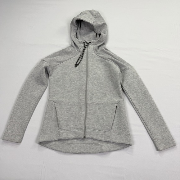 Sweaty Betty Jackets & Blazers - Sweaty Betty Women's S Gray Scuba Full Zip Hooded Jacket Athletic Stretch